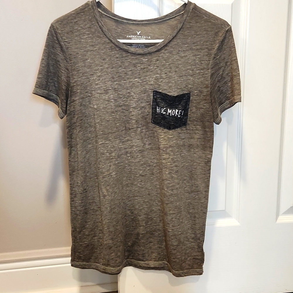 Heather Green American Eagle Outfitters T-Shirt